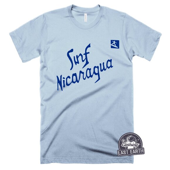 Surf Nicaragua T-Shirt Val Kilmer Shirt 80s Graphic Tee Real Genius Movie Fan - Picture 1 of 2